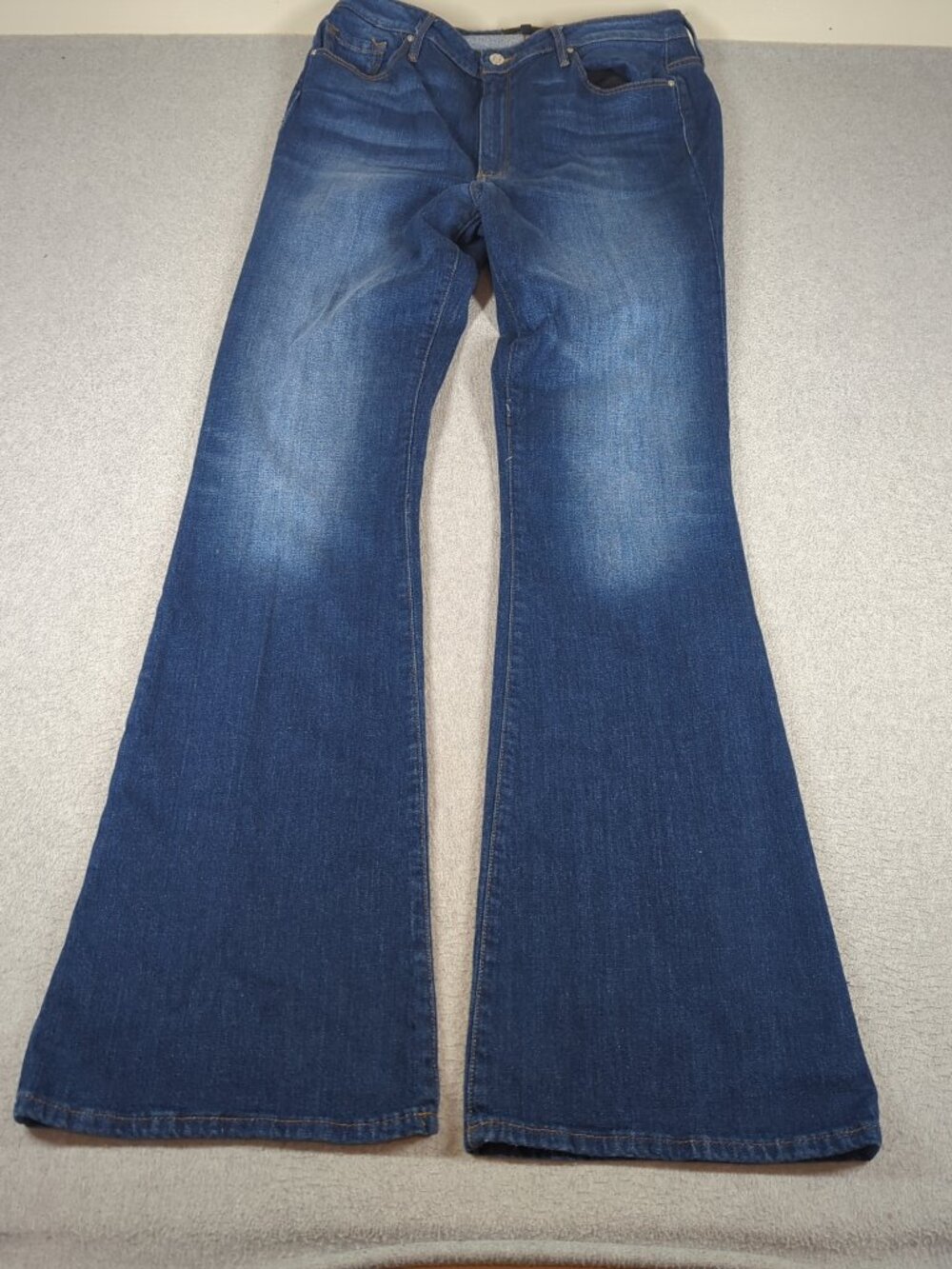Black Orchid Jeans Women's 31 (Fit 32x36) Blue Mia Flare High Rise Stretch